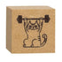 Decole Cat Life Rubber Stamp - Weight Training - Default Title by Techo Treats Stationery