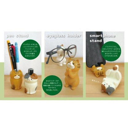 Decole Desktop Cat Smartphone Stand - Mike Cat - Default Title by Techo Treats Stationery