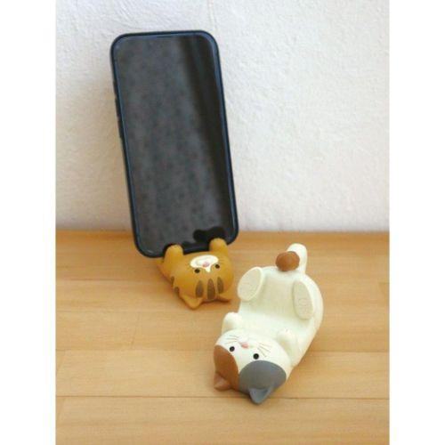 Decole Desktop Cat Smartphone Stand - Tiger Cat - Default Title by Techo Treats Stationery