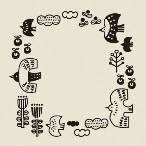 Decole FIKA Frame Rubber Stamp - Bird - Default Title by Techo Treats Stationery