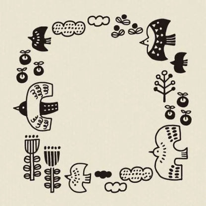 Decole FIKA Frame Rubber Stamp - Bird - Default Title by Techo Treats Stationery