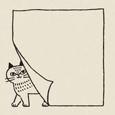 Decole FIKA Frame Rubber Stamp - Cat behind Memo - Default Title by Techo Treats Stationery