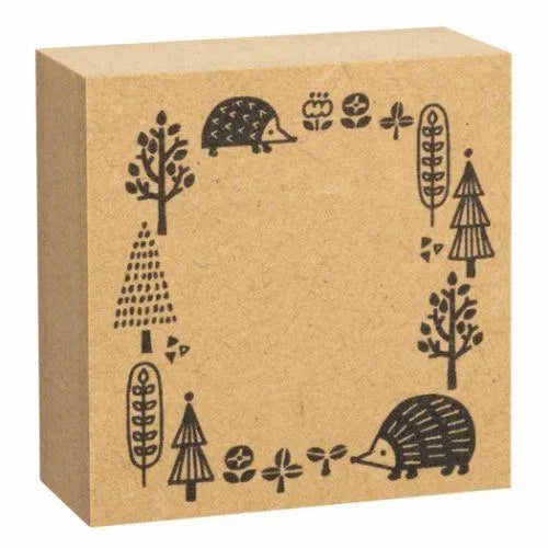 Decole FIKA Frame Rubber Stamp - Hedgehog - Default Title by Techo Treats Stationery