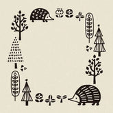 Decole FIKA Frame Rubber Stamp - Hedgehog - Default Title by Techo Treats Stationery