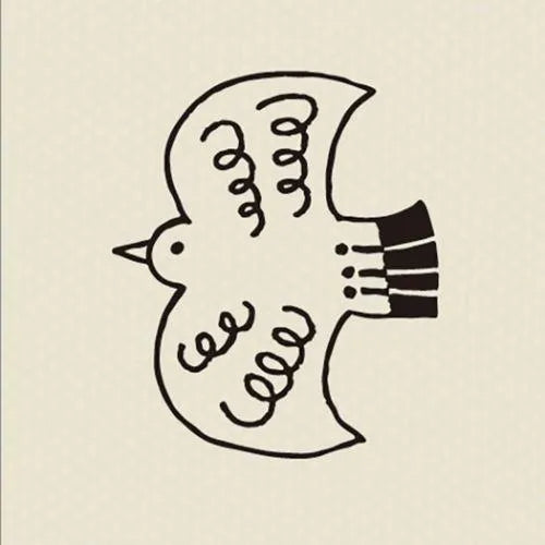 Decole FIKA Rubber Stamp - Bird - Default Title by Techo Treats Stationery