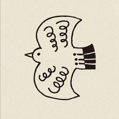 Decole FIKA Rubber Stamp - Bird - Default Title by Techo Treats Stationery