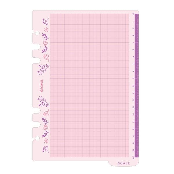 Decona A5 6-hole Clear Pencil Board - Raymay Fujii - Default Title by Techo Treats Stationery