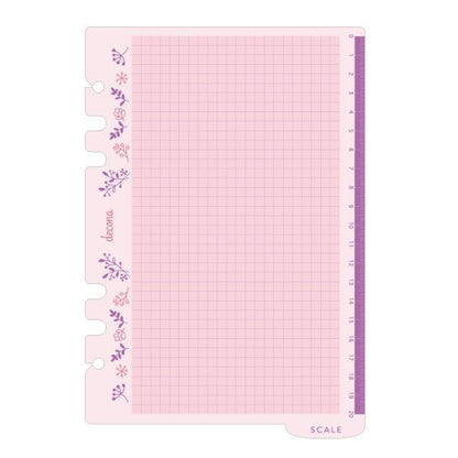 Decona A5 6-hole Clear Pencil Board - Raymay Fujii - Default Title by Techo Treats Stationery