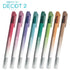 DECOT Vol.2 White Reversal Marker (8 colors) - Sun-Star Stationery - Red x Clear by Techo Treats Stationery