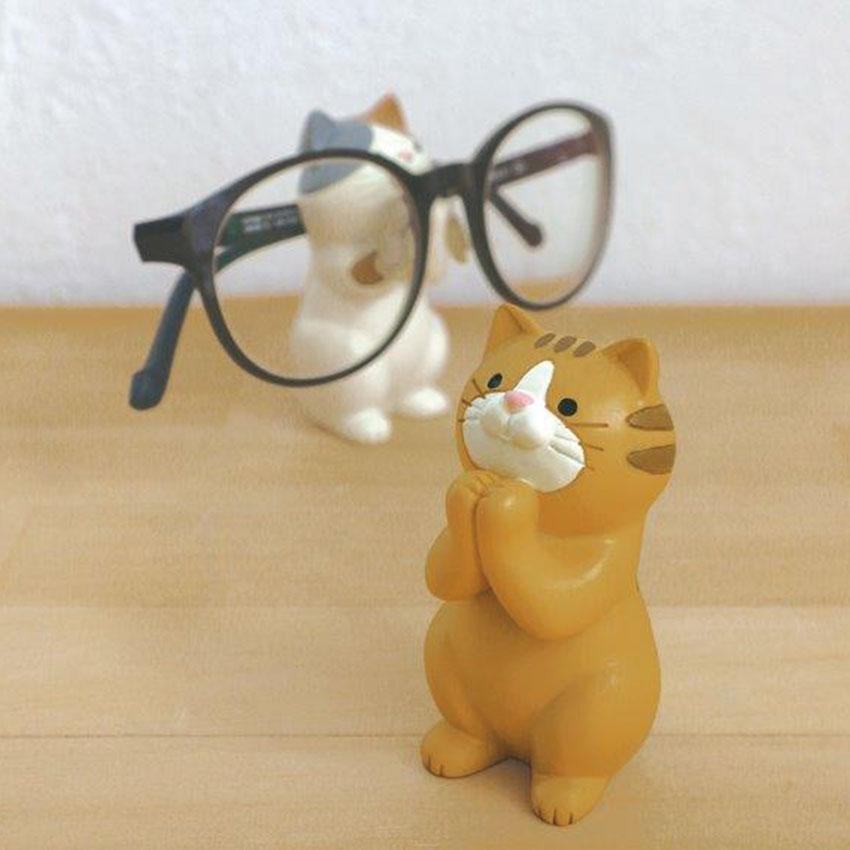 Desktop Cat Glasses Stand - Mike Cat - Techo Treats