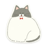 Die-cut Sticky Notes - Cat - Furukawa Shiko - Default Title by Techo Treats Stationery