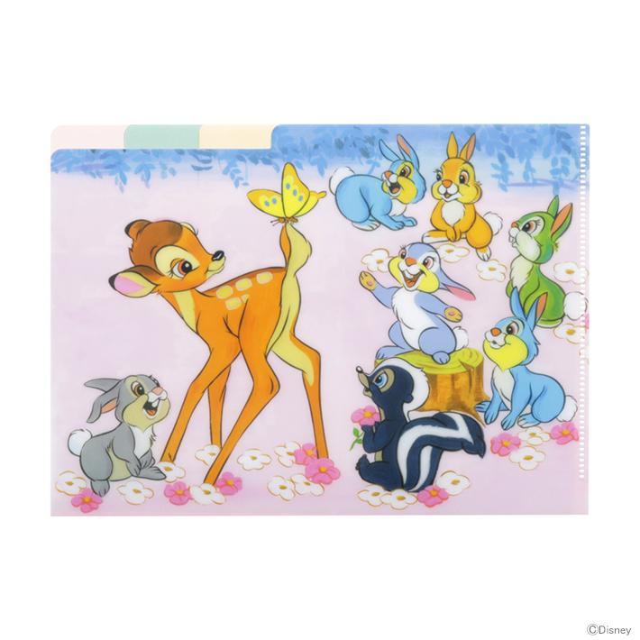 Disney Retro Art Collection Vol.2 - A5 3-Pocket Folder - Bambi - Sun-Star Stationery - Default Title by Techo Treats Stationery
