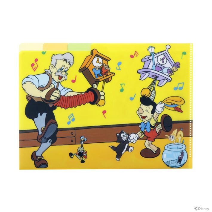 Disney Retro Art Collection Vol.2 - A5 3P Folder - Pinocchio - Techo Treats