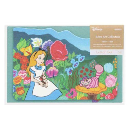 Disney Retro Art Collection Vol.2 - Die-cut Letter Set - Alice in Wonderland - Sun-Star Stationery - Default Title by Techo Treats Stationery