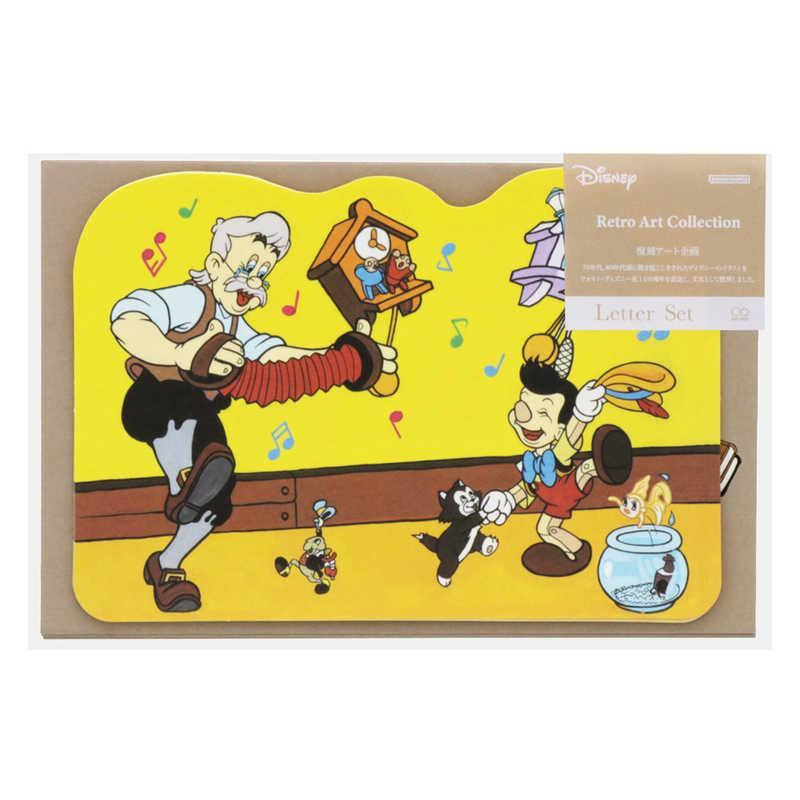 Disney Retro Art Collection Vol.2 - Die-cut Letter Set - Pinocchio - Sun-Star Stationery - Default Title by Techo Treats Stationery