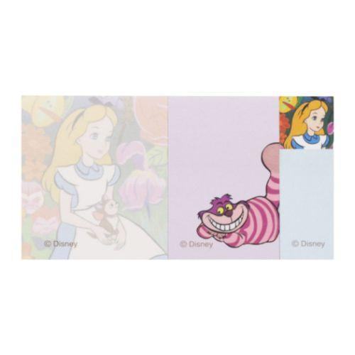 Disney Retro Art Collection Vol.2 - Zipper Bag Sticky Notes - Alice in Wonderland - Techo Treats