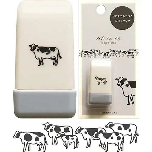 EL COMMUN Ahlala Loop Rolling Stamp - Cows - Default Title by Techo Treats Stationery