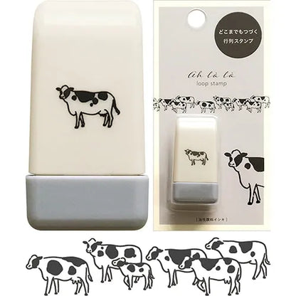 EL COMMUN Ahlala Loop Rolling Stamp - Cows - Default Title by Techo Treats Stationery