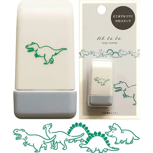 EL COMMUN Ahlala Loop Rolling Stamp - Dinosaurs - Default Title by Techo Treats Stationery