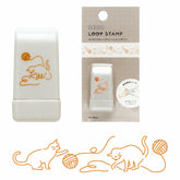 EL COMMUN Deco Loop Rolling Stamp - Cat with Yarn - Techo Treats