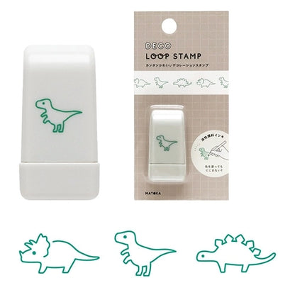 EL COMMUN Deco Loop Rolling Stamp - Dinosaur - Default Title by Techo Treats Stationery