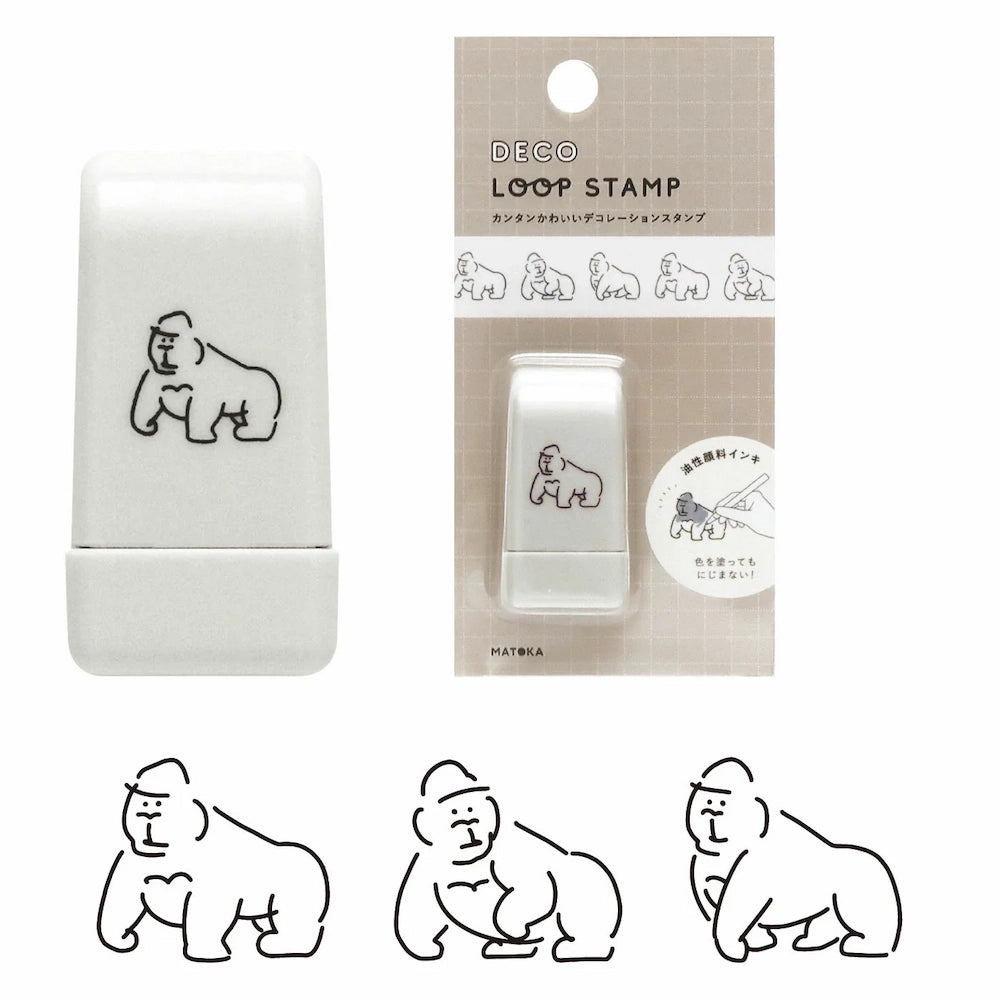 EL COMMUN Deco Loop Rolling Stamp - Gorilla - Techo Treats