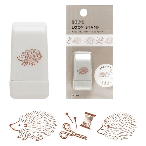EL COMMUN Deco Loop Rolling Stamp - Hedgehog - Default Title by Techo Treats Stationery