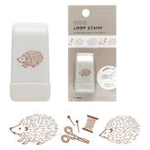 EL COMMUN Deco Loop Rolling Stamp - Hedgehog - Default Title by Techo Treats Stationery