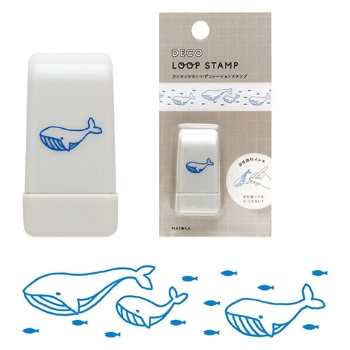 EL COMMUN Deco Loop Rolling Stamp - Whale - Default Title by Techo Treats Stationery