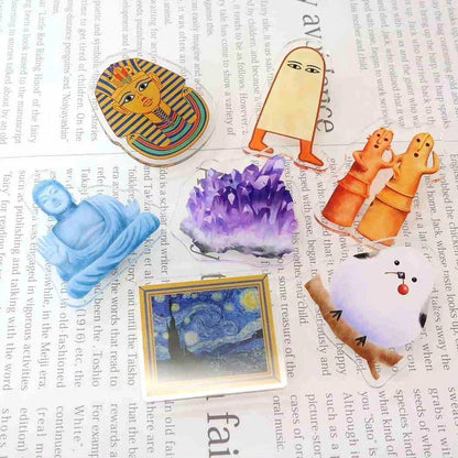 Encyclopaedia for Adults Acrylic Clip - Starry Night - KAMIO JAPAN - Default Title by Techo Treats Stationery