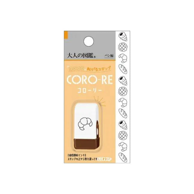 Encyclopaedia for Adults CORO-RE Rolling Stamp - Bread - KAMIO JAPAN - Default Title by Techo Treats Stationery