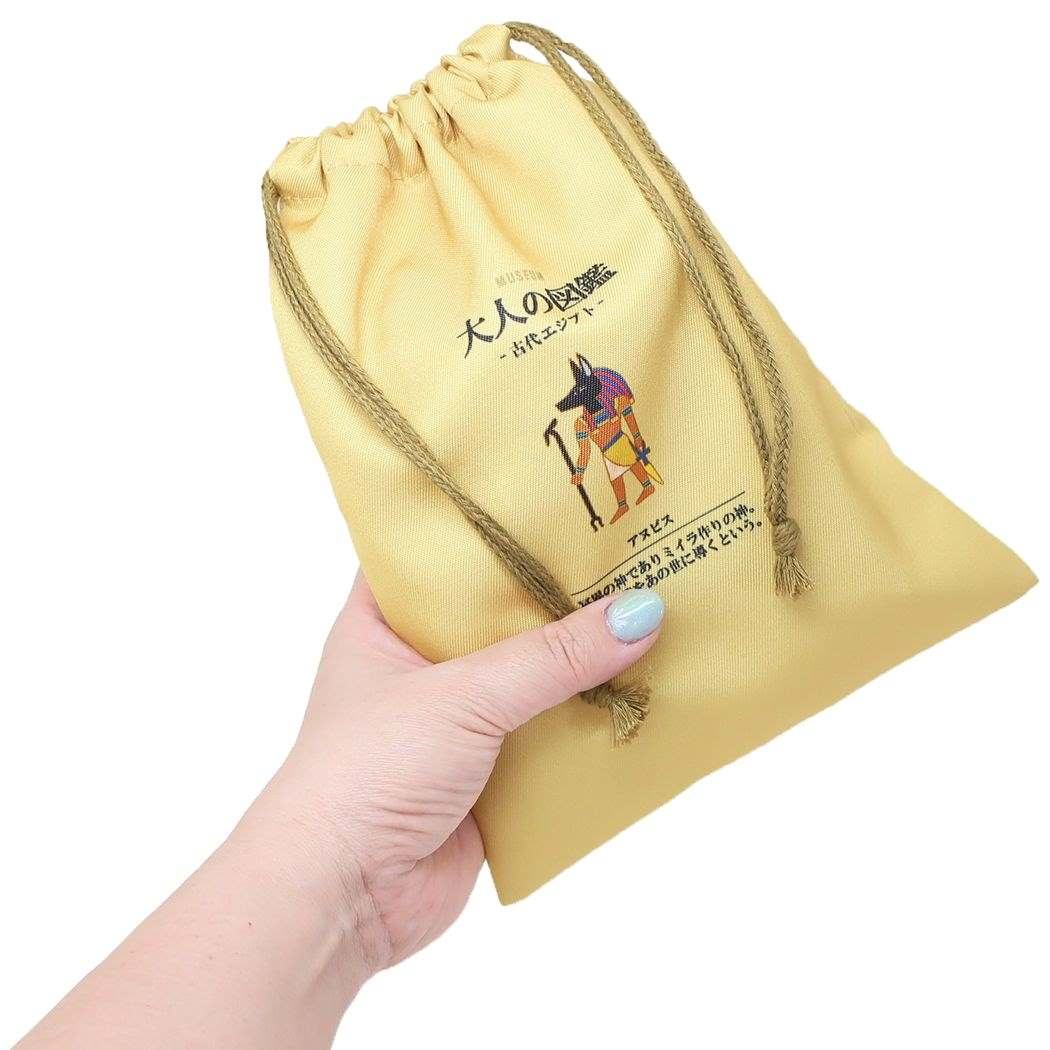 Encyclopaedia for Adults Drawstring Bag - Ancient Egypt - KAMIO JAPAN - Default Title by Techo Treats Stationery