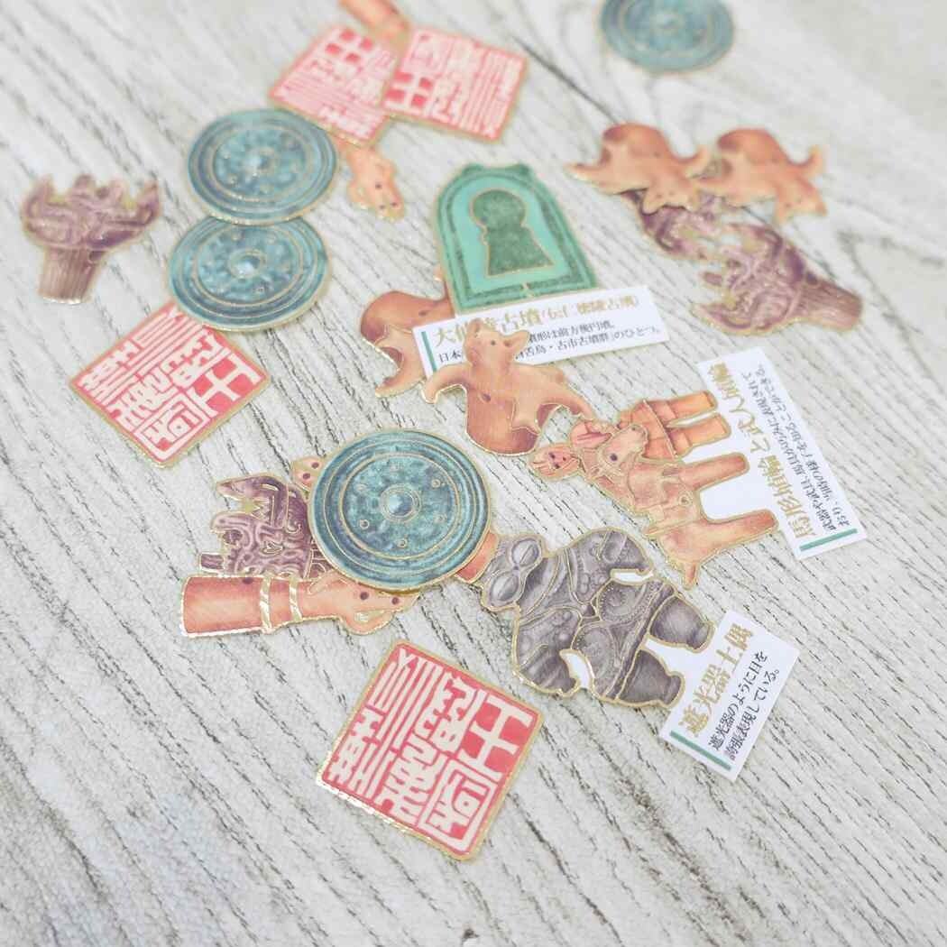 Encyclopaedia for Adults Flake Stickers - From Jomon to Kofun Periods - KAMIO JAPAN - Default Title by Techo Treats Stationery