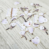 Encyclopaedia for Adults Flake Stickers - Shimaenaga Long-tailed Tit - KAMIO JAPAN - Default Title by Techo Treats Stationery