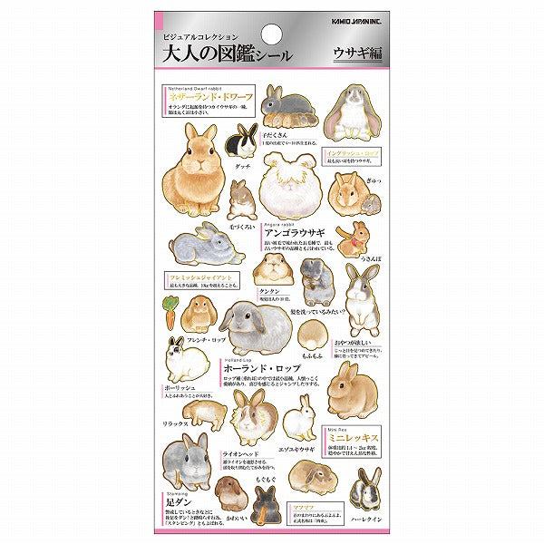 Encyclopaedia for Adults Sticker - Rabbit - KAMIO JAPAN - Default Title by Techo Treats Stationery