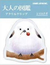 Encyclopedia for Adults Acrylic Clip - Shimaenaga Long-tailed Tit - Techo Treats