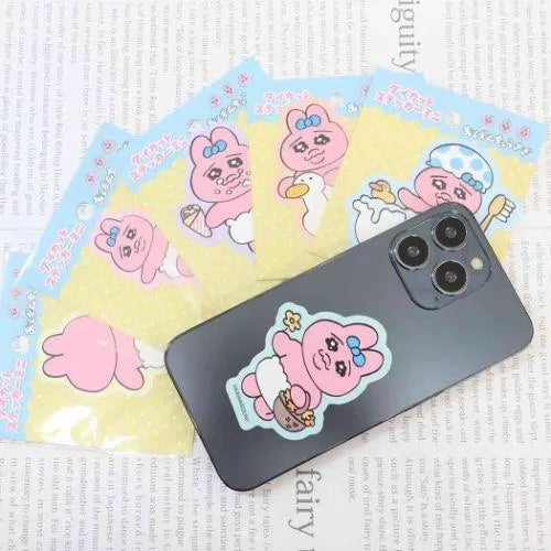 Ensky Opanchu Usagi Panty Rabbit Mini Die-cut Sticker (2) - Default Title by Techo Treats Stationery