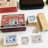 eric Matchbox Rubber Stamp Set - Stationery Store - Techo Treats