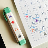 eric x Sanby Schedule Icon Penetrating Stamp - Enjoy - Techo Treats