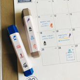 eric x Sanby Schedule Icon Stamp - Enjoy - Techo Treats
