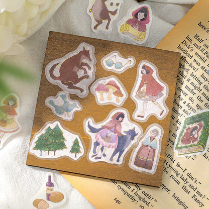 Fairy Tale Foil-stamped Flake Seal - Red Riding Hood - Techo Treats