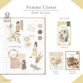 Femme Closet Flake Stickers - Nostalgic - Techo Treats