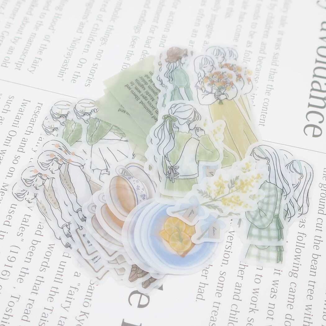 Femme Closet Flake Stickers - Retro Garden - Techo Treats