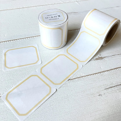 Frame Roll Sticky Notes (6 colors) (Gift) - Papier Platz - Beige by Techo Treats Stationery