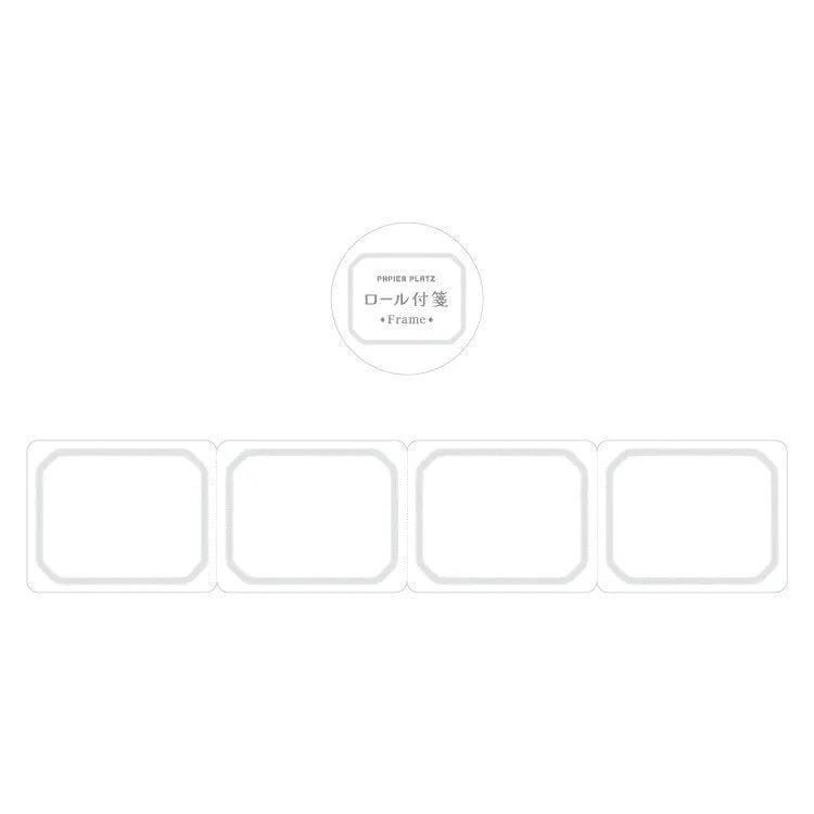 Frame Roll Sticky Notes (6 colors) (Gift) - Papier Platz - Gray by Techo Treats Stationery