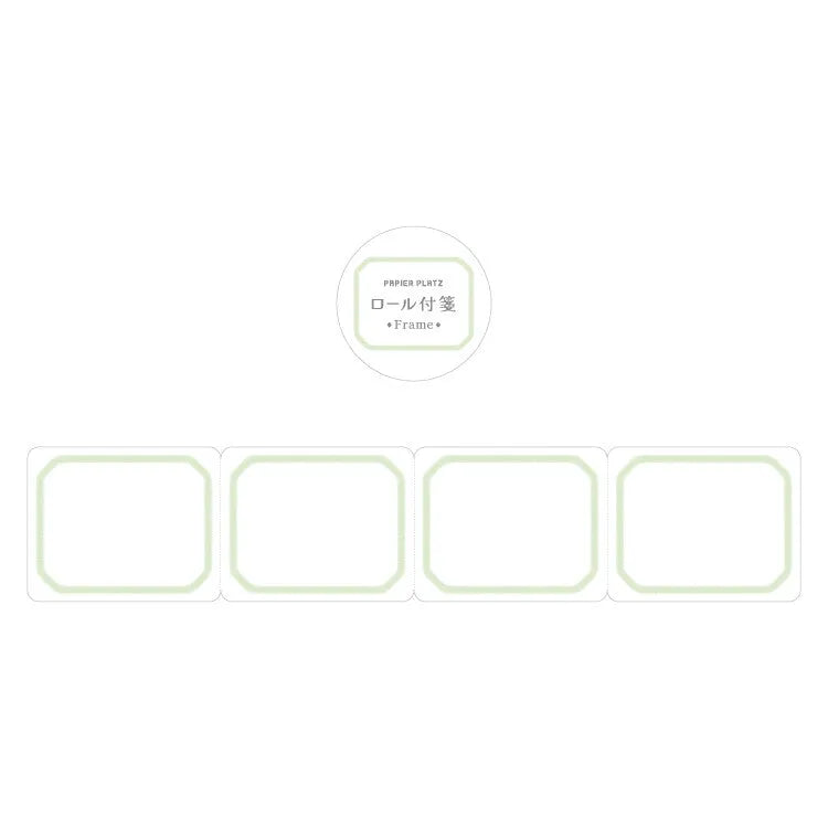 Frame Roll Sticky Notes (6 colors) (Gift) - Papier Platz - Green by Techo Treats Stationery
