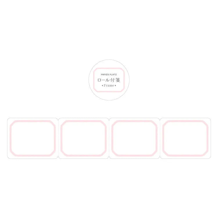 Frame Roll Sticky Notes (6 colors) (Gift) - Papier Platz - Pink by Techo Treats Stationery