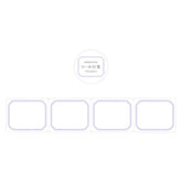 Frame Roll Sticky Notes (6 colors) (Gift) - Papier Platz - Purple by Techo Treats Stationery