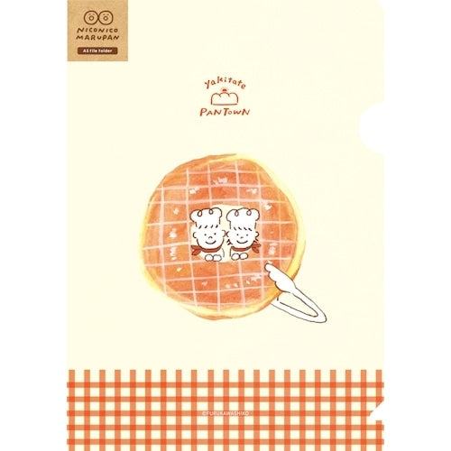 Freshly Baked Bread Town A5 Clear Folder - Nico Nico Marupan (Donut) - Techo Treats
