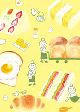 Freshly Baked Bread Town Deco Seal - Asago Pan (Toast) - Furukawa Shiko - Default Title by Techo Treats Stationery